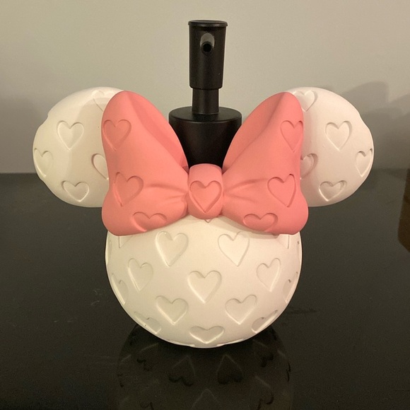 Disney Other - Disney White & Pink Minnie Mouse Soap Dispenser